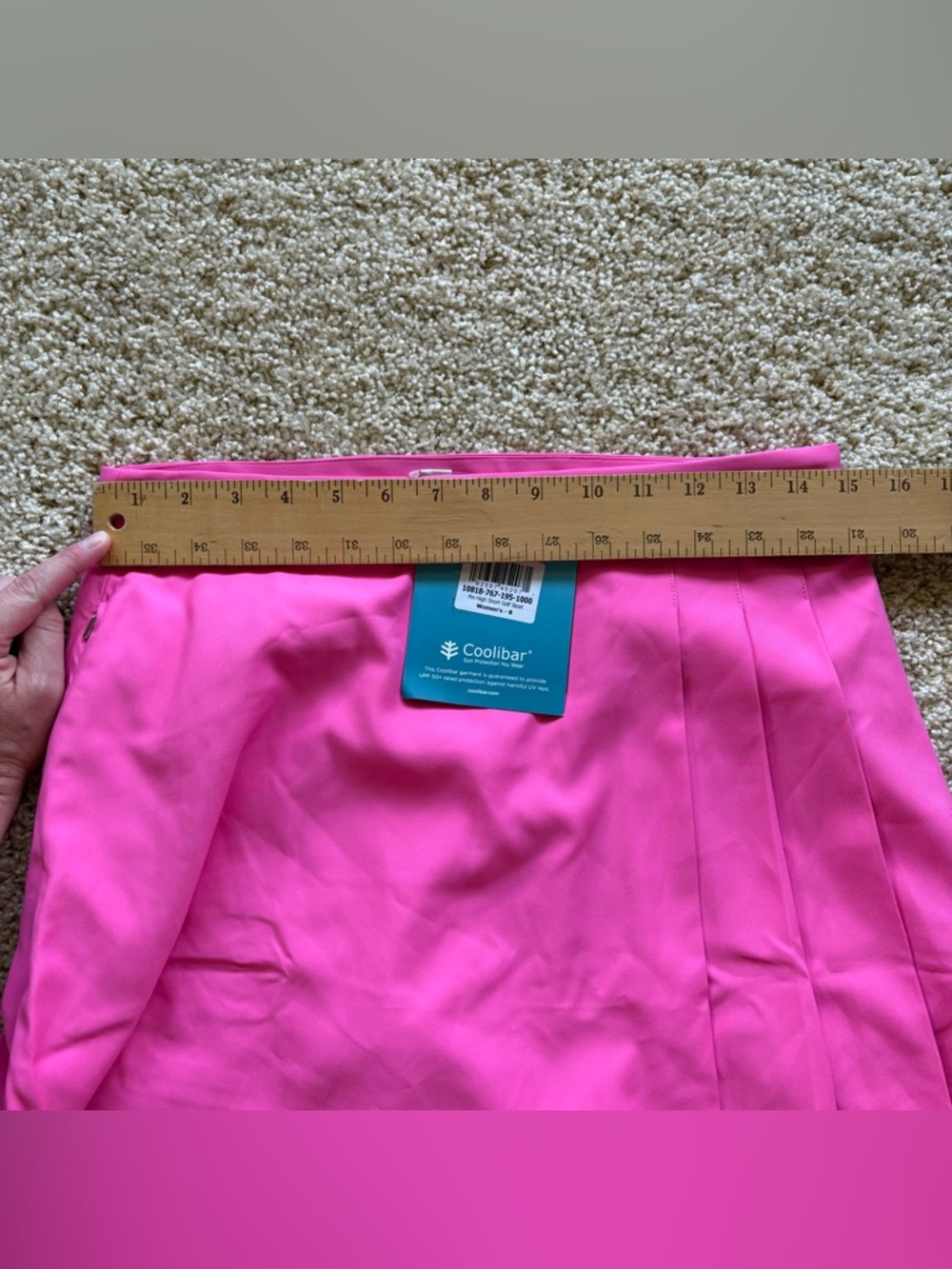 Coolibar UPF 50+ Pink Golf Skort Athletic Tennis Pickleball NWT Size 8 - Picture 6 of 8